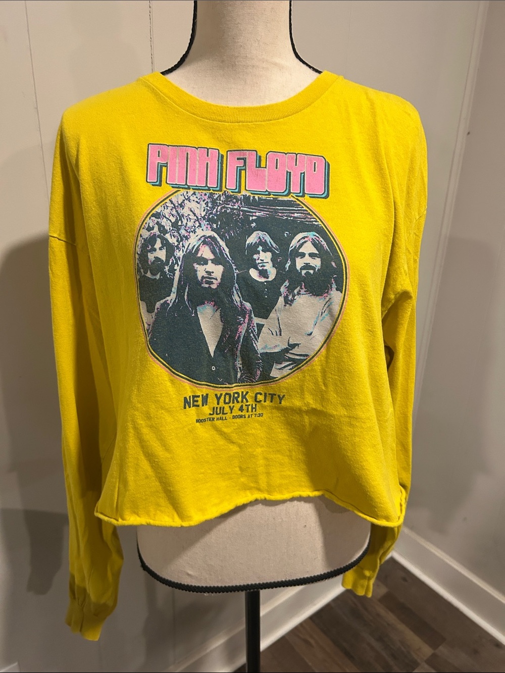 Pink Floyd Bright Yellow Long-Sleeve Graphic Top